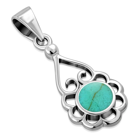 Turquoise Sterling Silver Pendant