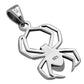 Abalone Shell Spider Sterling Silver Pendant