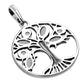 Rainbow Moonstone Tree of Life Sterling Silver Pendant