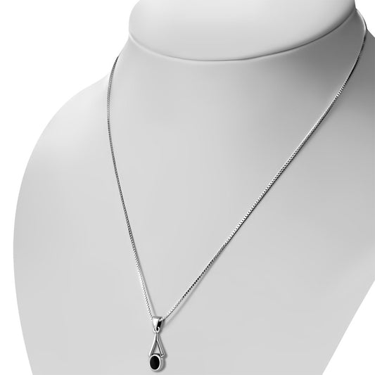 Black Onyx Sterling Silver Pendant