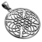 Large Round Celtic Silver Pendant