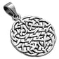 Round Celtic Knot Silver Pendant