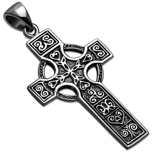 Celtic Silver Cross Pendant