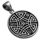 Round Celtic Solid Sterling Silver Pendant
