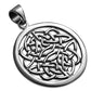 Round Silver Celtic Pendant