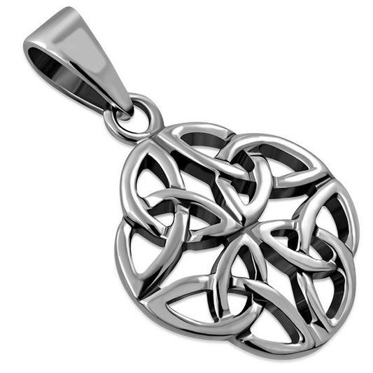 Plain Silver Celtic Pendant