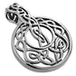 Unique Round Small Celtic Knot Silver Pendant