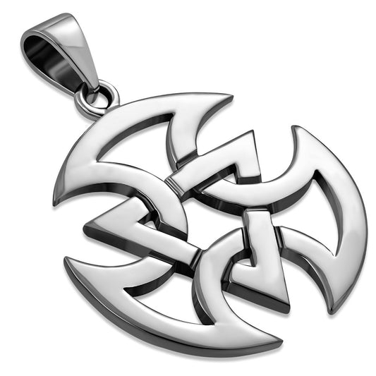 Solid Sterling Silver Celtic Pendant