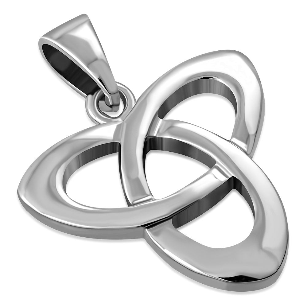Trinity Knot Solid Silver Pendant