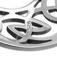 Medium Round Solid Silver Celtic Pendant