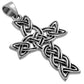 Medium Celtic Sterling Silver Cross Pendant