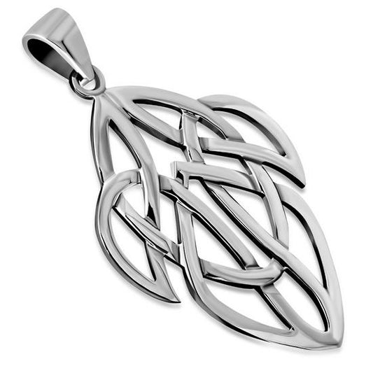 Medium Celtic Knot Silver Pendant Sterling