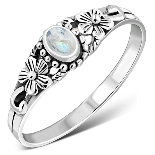 925 Floral Silver Ring, Adjustable Sterling Silver Ring, Flower Jewellery  Ring, Big Rings, Large Ring Silver -  Canada
