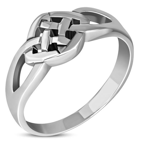 Plain Celtic Knot Ring Sterling Silver