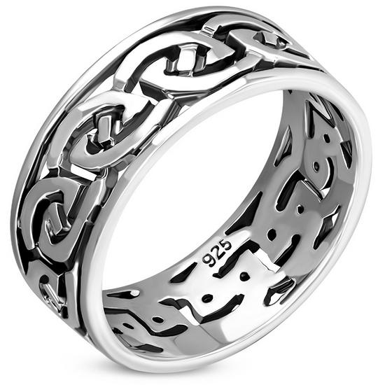 Celtic Knot Silver Band Silver Ring