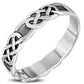 Plain Celtic Knot Silver Band Ring
