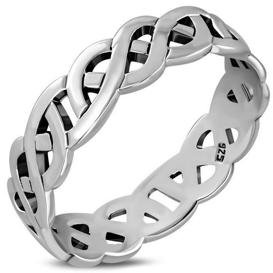 Plain Sterling Silver Celtic Band Ring