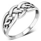 Plain Solid Silver Celtic Knot Ring
