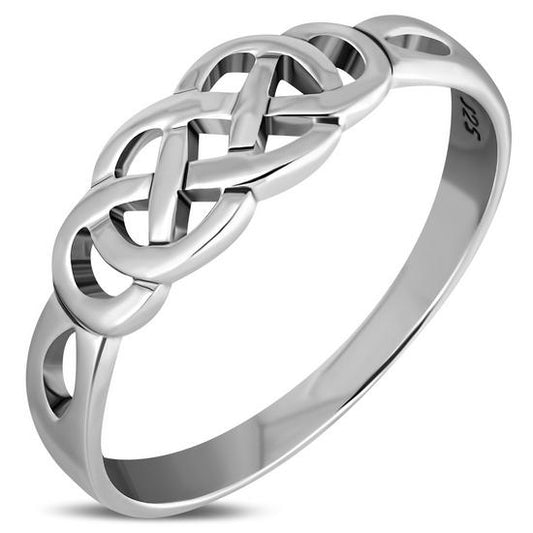 Celtic Knot Plain Silver Ring