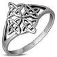 Celtic Knot Plain Solid Sterling Silver Ring