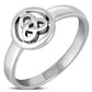 Celtic Trinity Plain Sterling Silver Ring