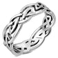 Celtic Knot Solid Sterling Silver Band Ring