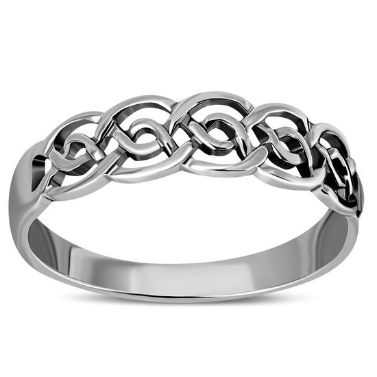 Plain Sterling Silver Celtic Knot Ring