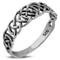 Celtic Knot Plain Sterling Silver Ring