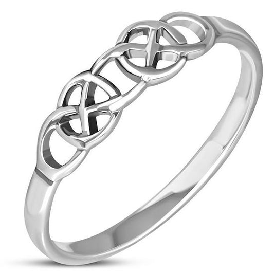 Scottish Celtic Knot Sterling Silver Ring