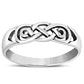 Scottish Style Celtic Knot Sterling Silver Ring