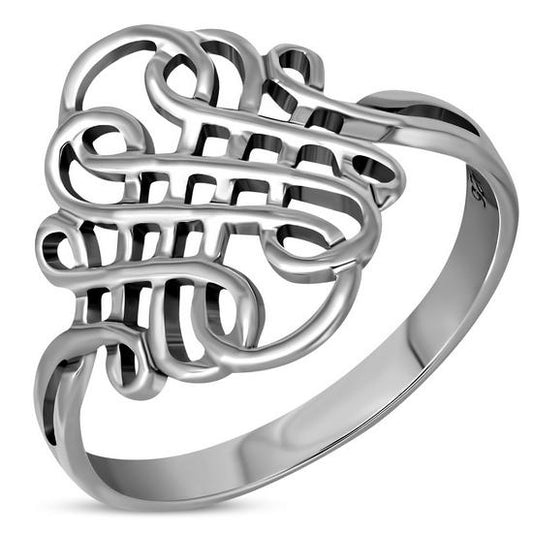 Plain Sterling Silver Celtic Ring