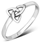 Plain Sterling Silver Celtic Trinity Knot Ring
