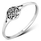 Tiny Delicate Celtic Knot Hearts Silver Ring