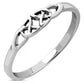 Trinity Knot Plain Sterling Silver Ring