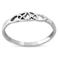 Trinity Knot Plain Sterling Silver Ring