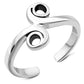 Spiral Silver Toe Ring