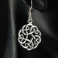 Celtic Knot Round Plain Silver Earrings
